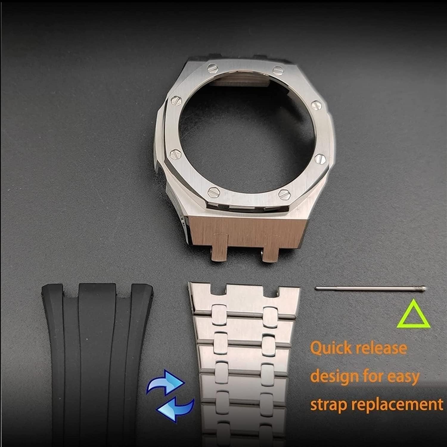 MODキットGA2100/2110の5番目のステンレス鋼ウォッチバンドケース、メタルウォッチバンドベゼル交換アクセサリー起源中国