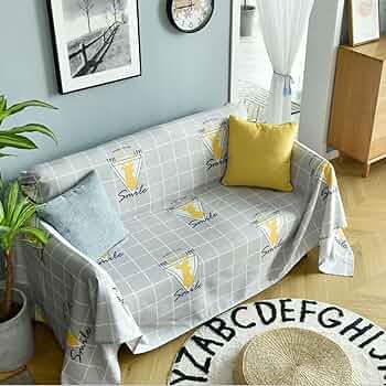 Amazon｜DB3NK 綿麻混 リーフ マルチカバー 約180*300cm Lサイズ