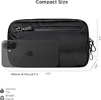 Vista 2 de ALPAKA Elements Tech Case Mini - Organizador compacto para electrónicos, bolsa pequeña para cargadores y auriculares, bolsa para teléfono, funda