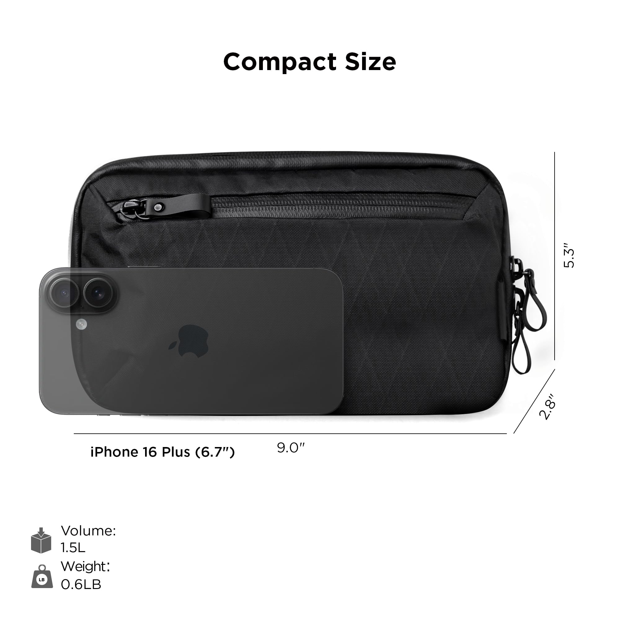 ALPAKA Tech Case Mini mały organizer podróżny etui na elektronikę, kable, telefon komórkowy | Tech Pouch na akcesoria elektroniczne