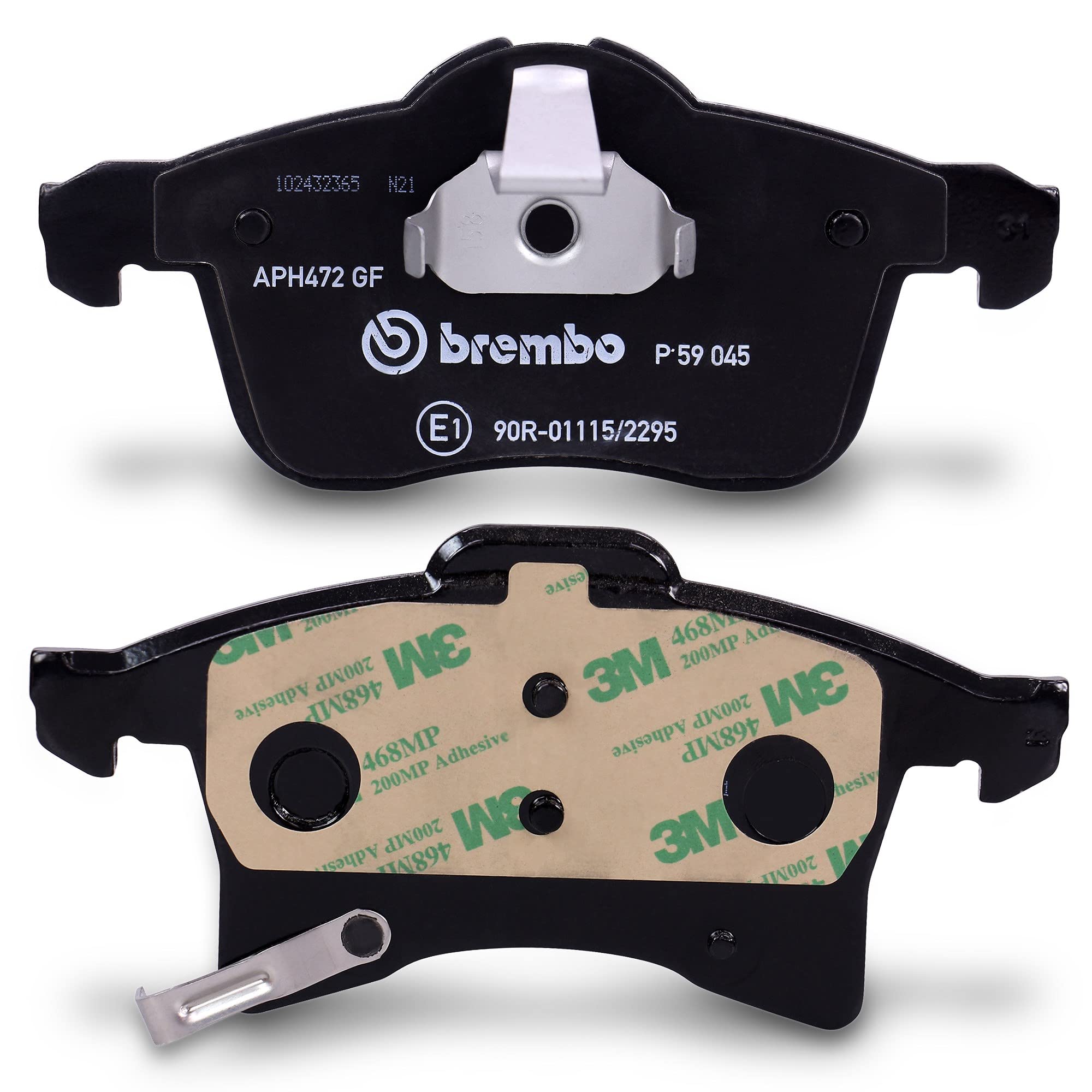 BREMBO Set di freni Coated Disc Line incl. dischi freno anteriori Ø 280 mm ventilati + posteriori Ø 264 mm pieni + pastiglie freno anteriori e posteriori
