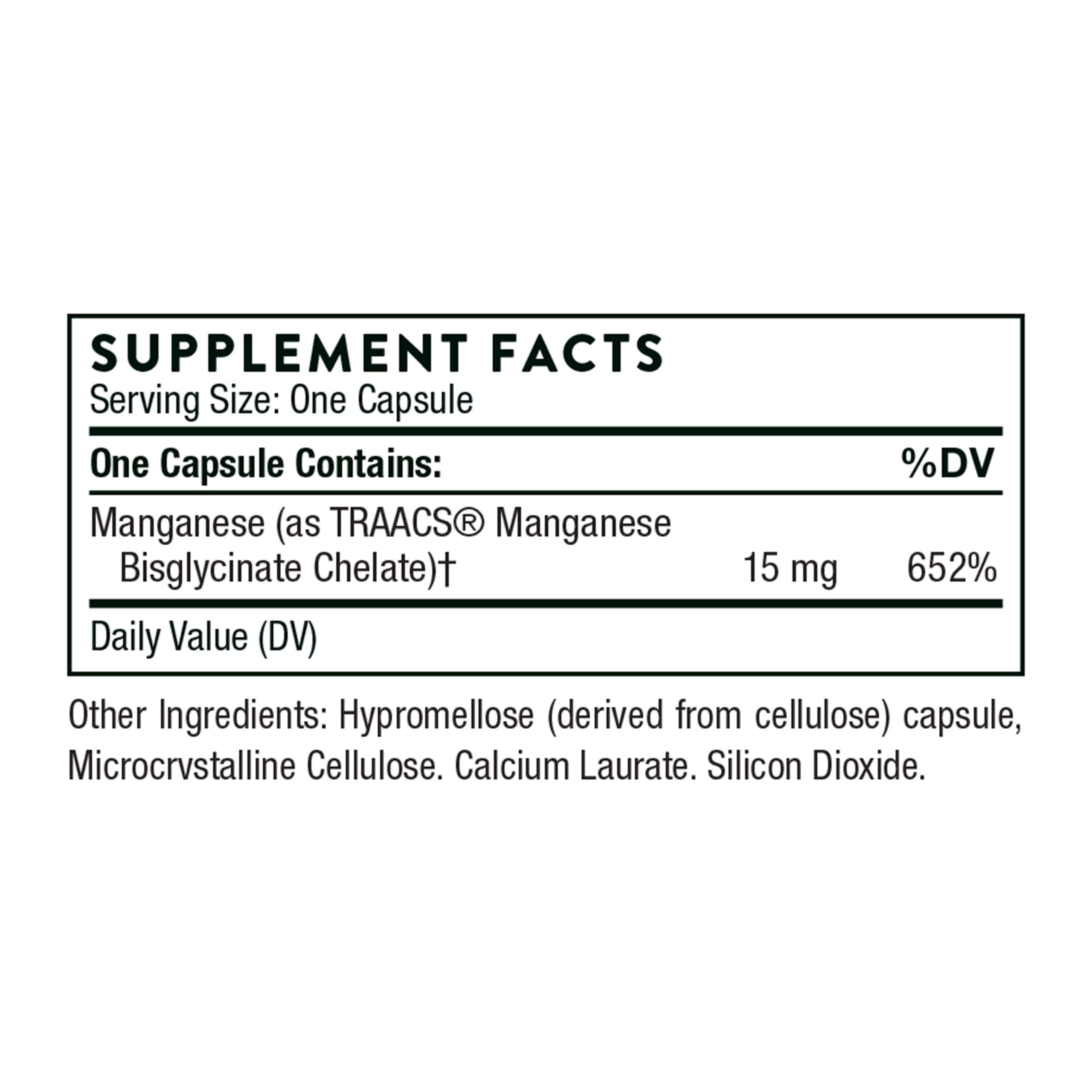 Thorne Research Manganese Bisglycinate Essential Mineral Support