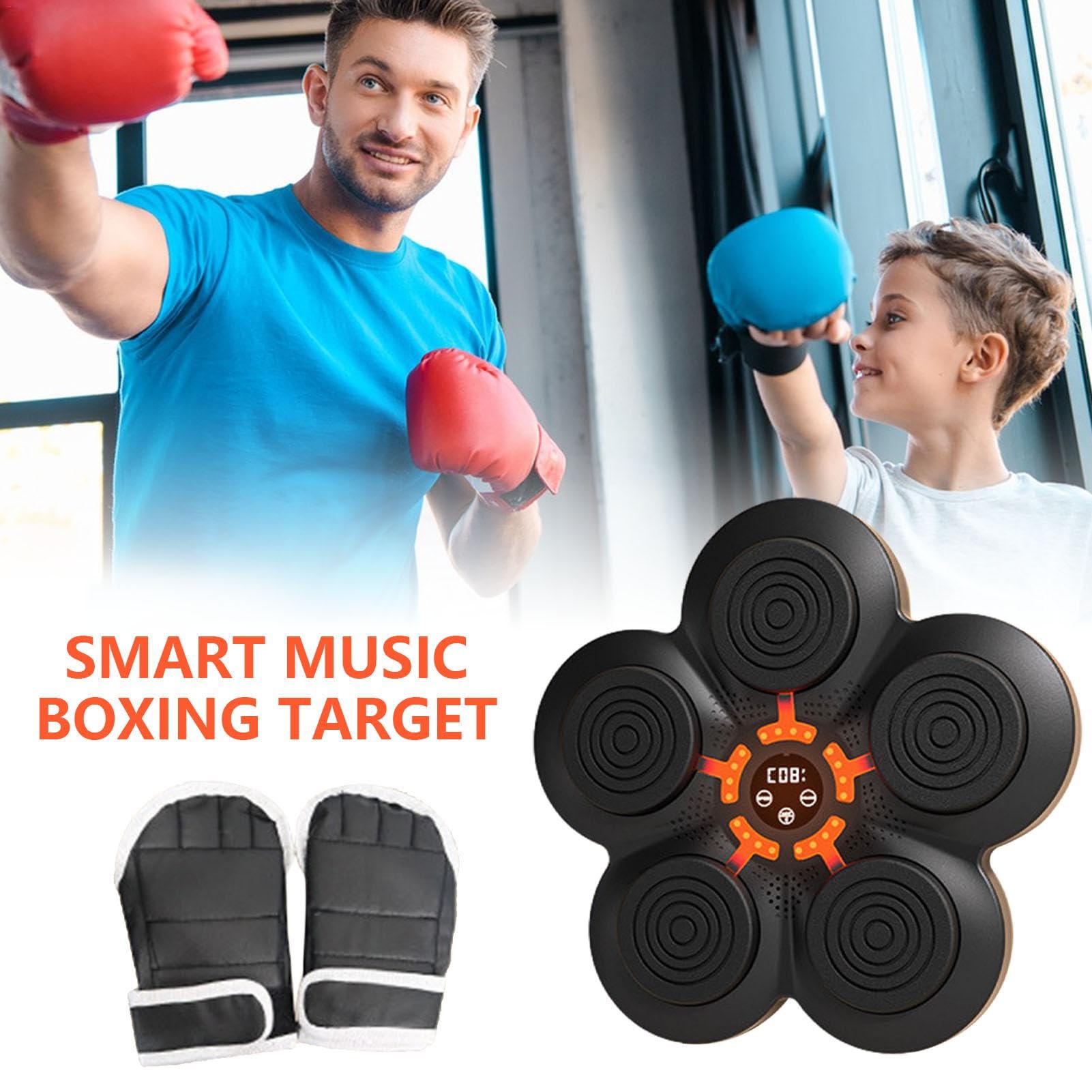 Bersaglio ritmico da boxe, attrezzatura sportiva avanzata, bersaglio intelligente da boxe, da parete, illuminato, robusto dispositivo per esercizi per bambini, adulti, fitness e palestra