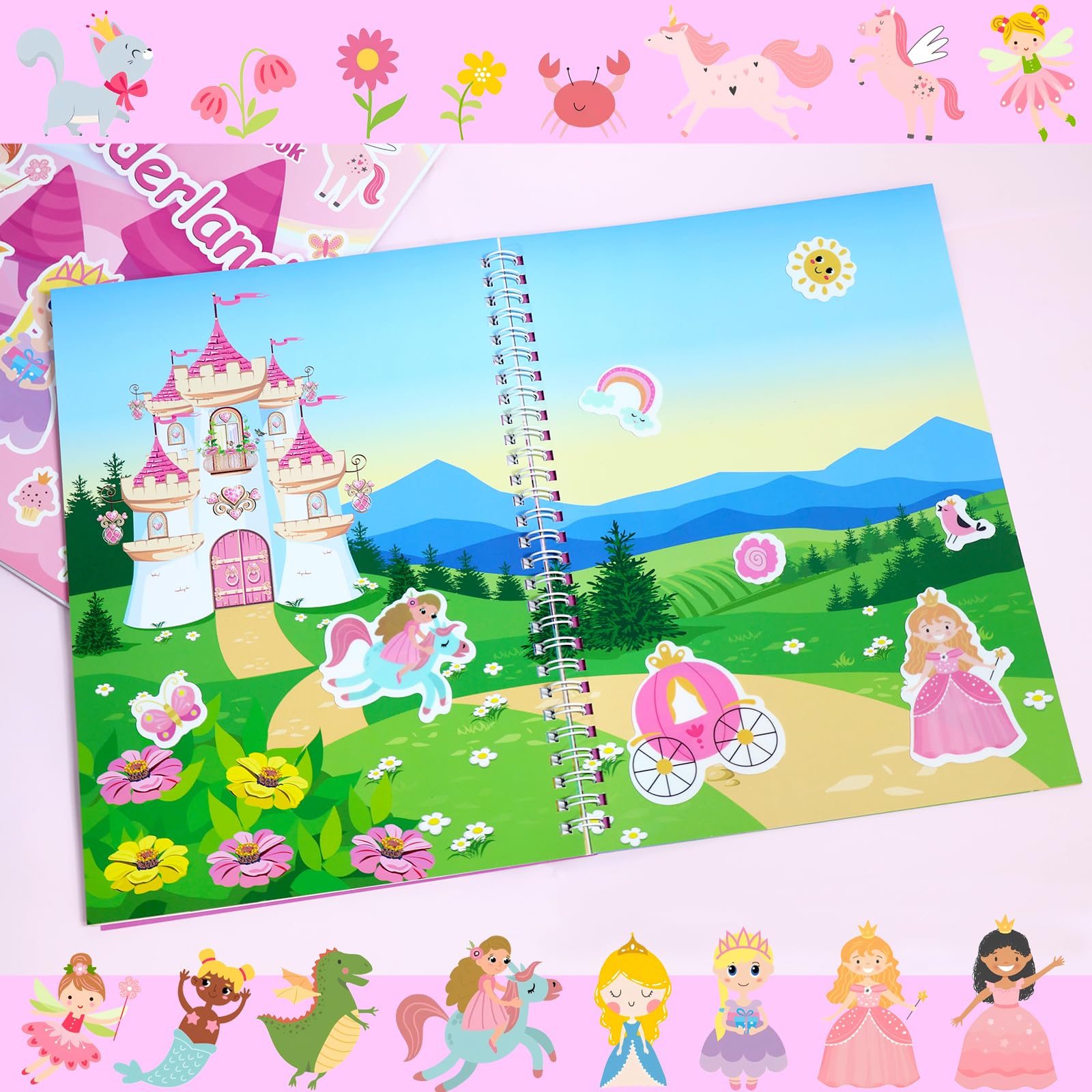 Reusable Sticker Book for 2 3 4 Year Olds Kids - Image 4