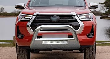Front Bumper Guard W/LED Compatible with HILUX, D-MAX, Frontier, Ranger