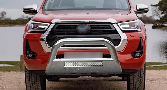 Front Bumper Guard W/LED Compatible with HILUX, D-MAX, Frontier, Ranger