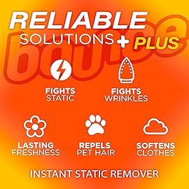 Bounce Anti Static Spray, 3 in 1 Instant Anti Static Spray & Instant Wrinkle Release, Odor Eliminator & Fabric Refresher, Travel Size (3 Oz,Pack of 3)