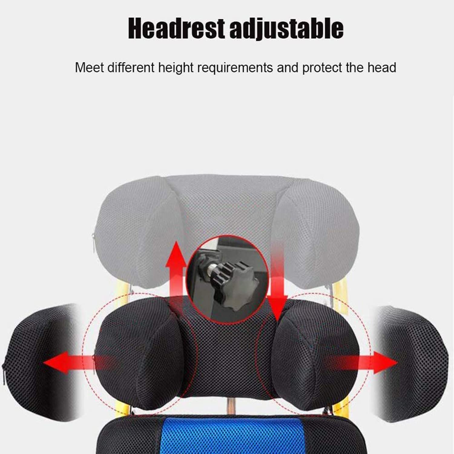 GUNEL Silla de Ruedas pediátrica para niños con parálisis Cerebral, Silla de Ruedas Manual Ajustable para niños, Silla de Ruedas Manual Ligera para Conducir, Coche para Silla de Ruedas médica