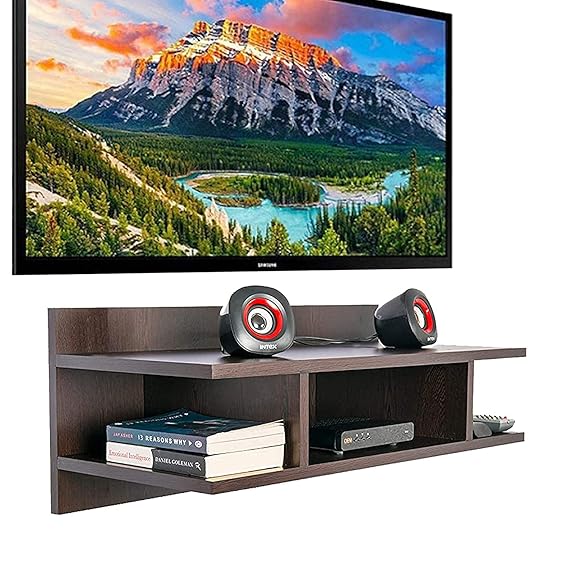 KANHA HANDICRAFT Wooden Tv Cabinet Wall Shelves,Smart LED TV ...