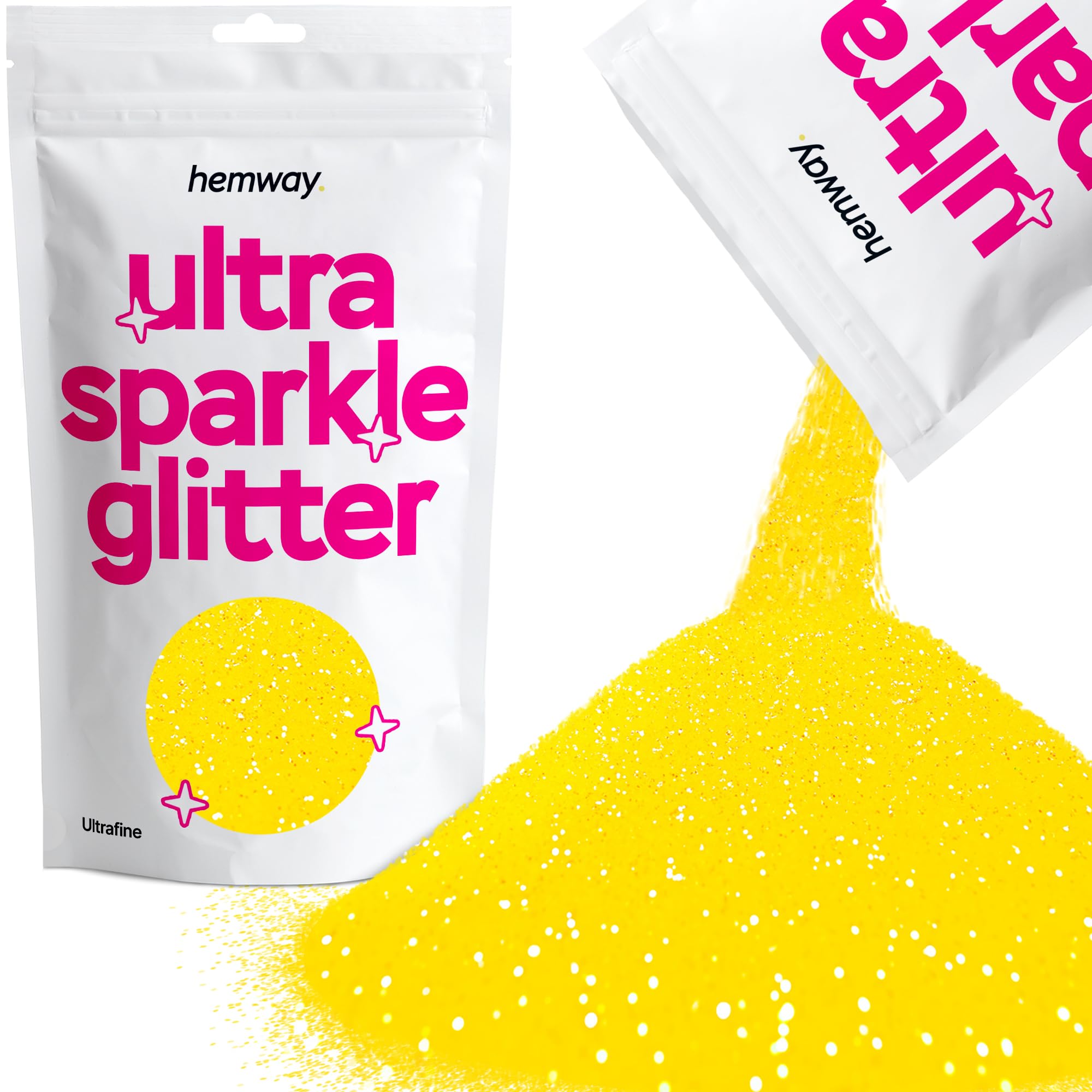 Hemway Ultra Sparkle Glitter Baby Pink Iridescent 100g Fine | Glitter for Arts & Craft, Makeup, Nail Art, Crafting, Card Making, Sparkle Decoration — view 79