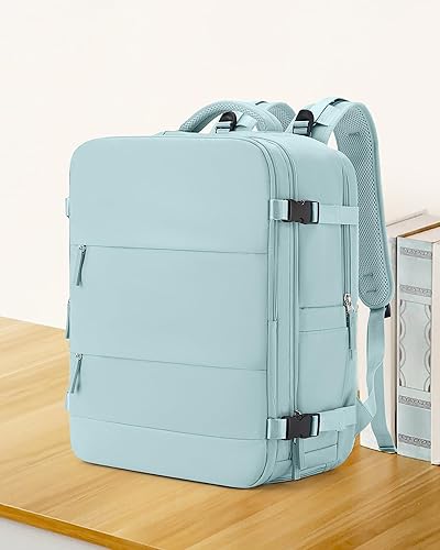 Miniatura 361 de coowoz Mochila de viaje grande para mujeres y hombres,Mochila de transporte,Mochila de senderismo impermeable para deportes al aire libre, Azul, 45