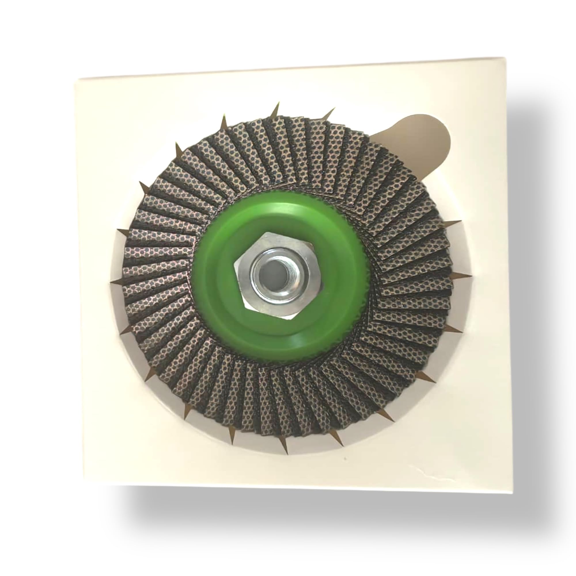 Disco diamantato a lamelle Ø125 mm grana 60 – taglio, sgrossatura e finitura piastrelle, gres porcellanato, pietra – per smerigliatrice – Outillage Carreleur 2.0