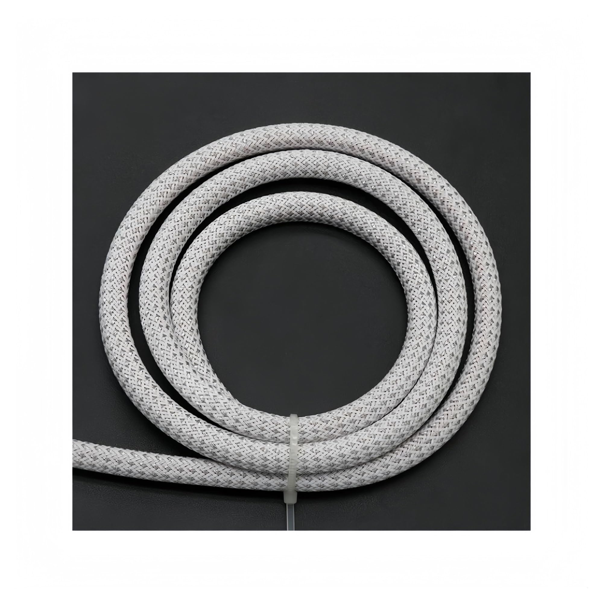 1~50 m Manicotto treccia PET argento bianco 2/4/6/8/10/12/16/20/25mm Guaina avvolgente for cavi ad alta densità for cavi elettrici(16mm,50 Meters)