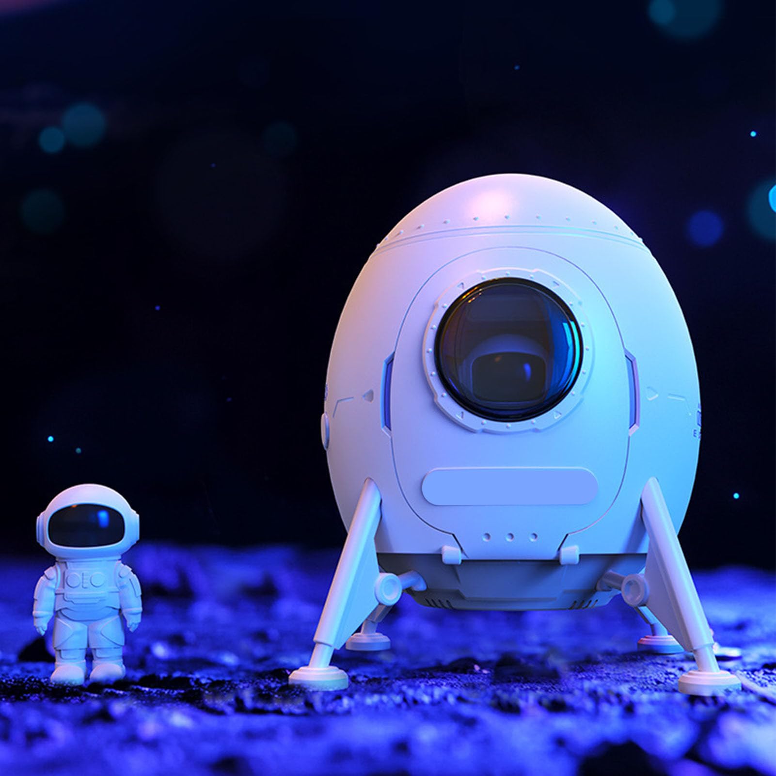 Jiawu Proiettore Luce Notturna per Camera da Letto, Proiettore Nebula Star a 8 Colori Modello di Luce Che Cambia Altoparlante Bluetooth per L'arredamento della Camera da Letto per la