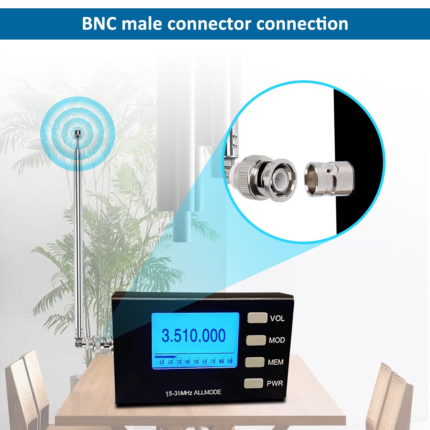 2 Antenne Telescopiche FM/DAB - 100cm, 7 Sezioni, Con Spina BNC, Per Radio O TV Digitale - Foto 4