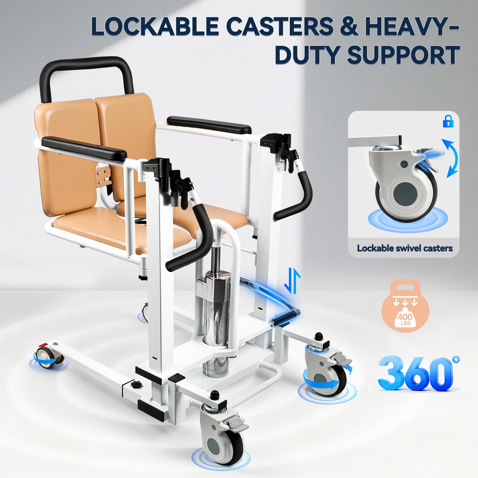 Amazon.com: kaiwrxin Hydraulic Transfer Lift Chair with 180° Split