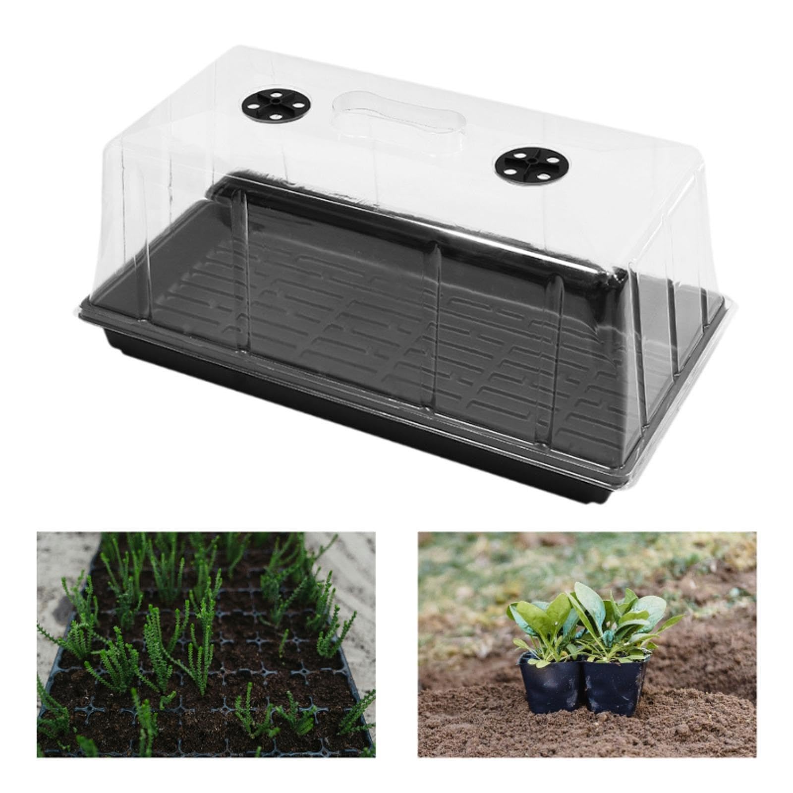 Plateau De Culture pour Semis | plastique PS, ventilation ajustable, réutilisable, pour fleurs et légumes