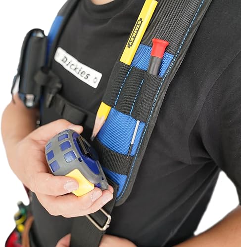 Miniatura 8 de MELOTOUGH Tirantes de cinturón de herramientas Tirantes de cinturón de trabajo para cinturón de herramientas Tirantes acolchados para construcción