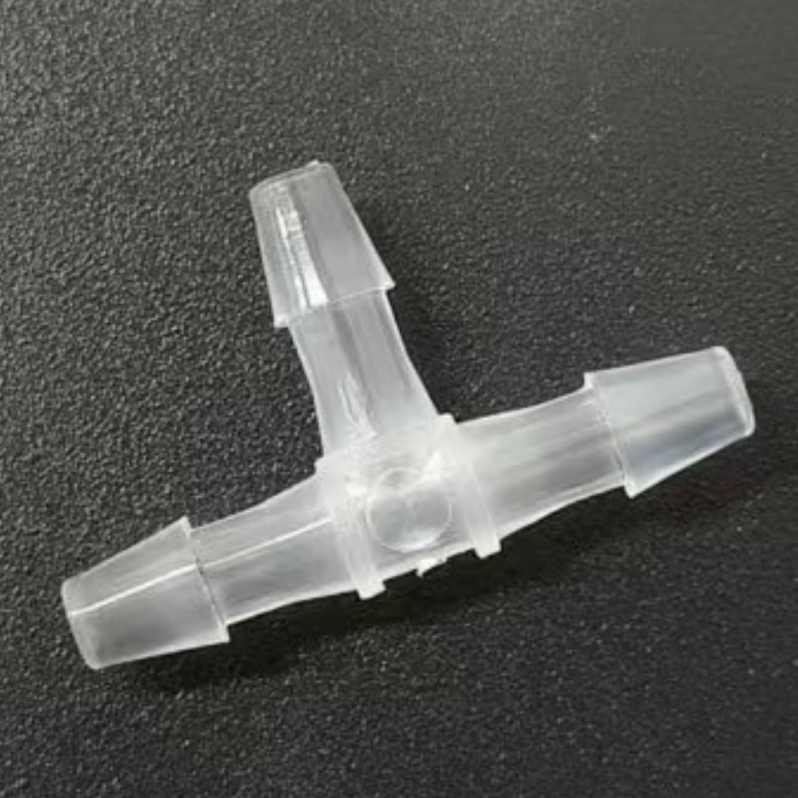 Równa 3-kierunkowa złączka trójnikowa do węża w kształcie litery T - opakowanie 25 - Trwały plastikowy adapter wielokrotnego użytku z PP(3.2mm 1/8inch Cir)