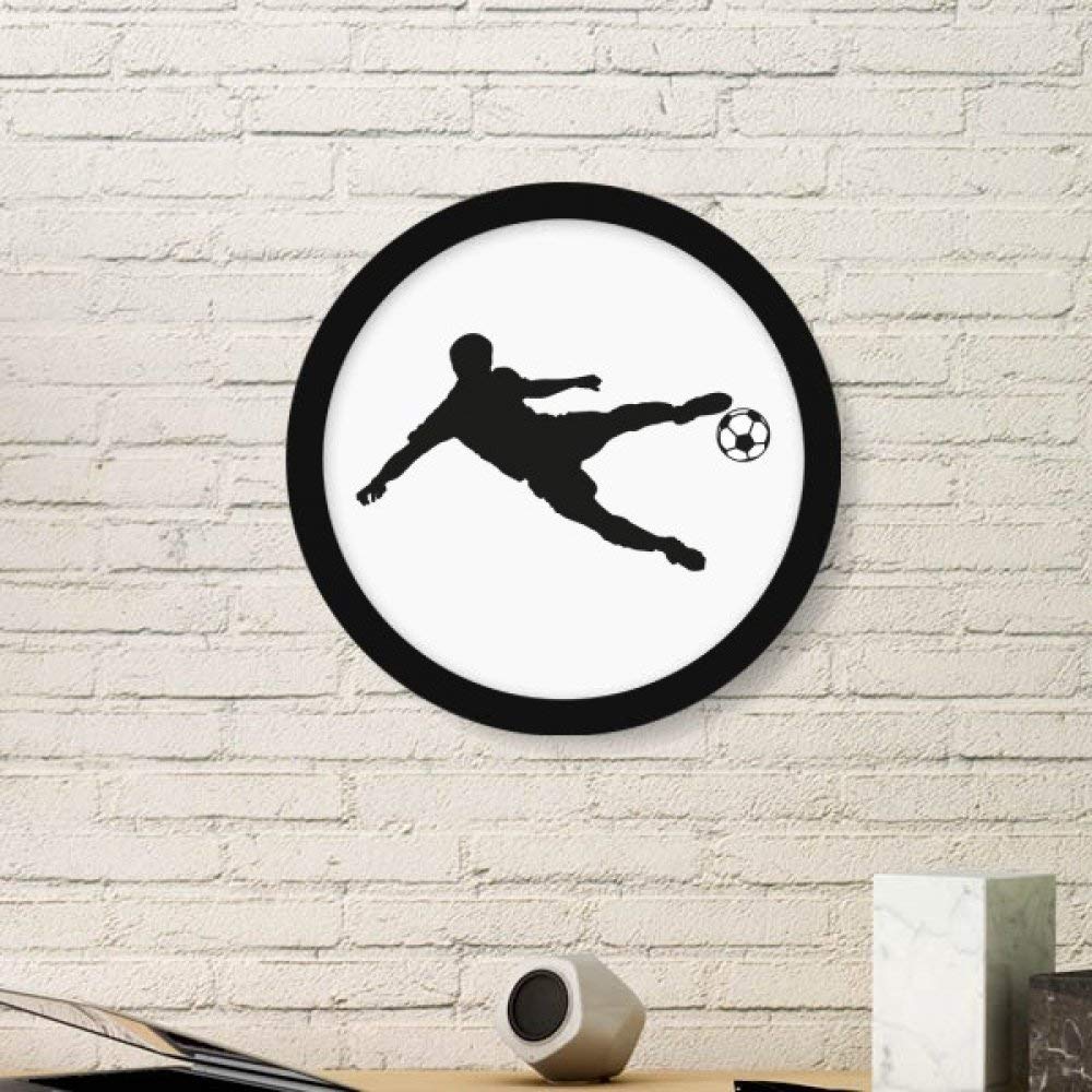 Reproductions image football cadre rond pour décoration murale accueil noir