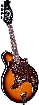 Kentucky KM-300E 4-String Electric Mandolin Traditional Sunburst, Solid Basswood Body, Maple Neck, Gig Bag Included