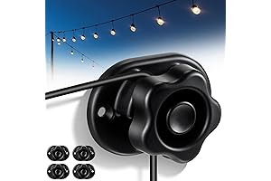 Saillong Deck Light Clips for Hanging and Securing String Lights Outdoors