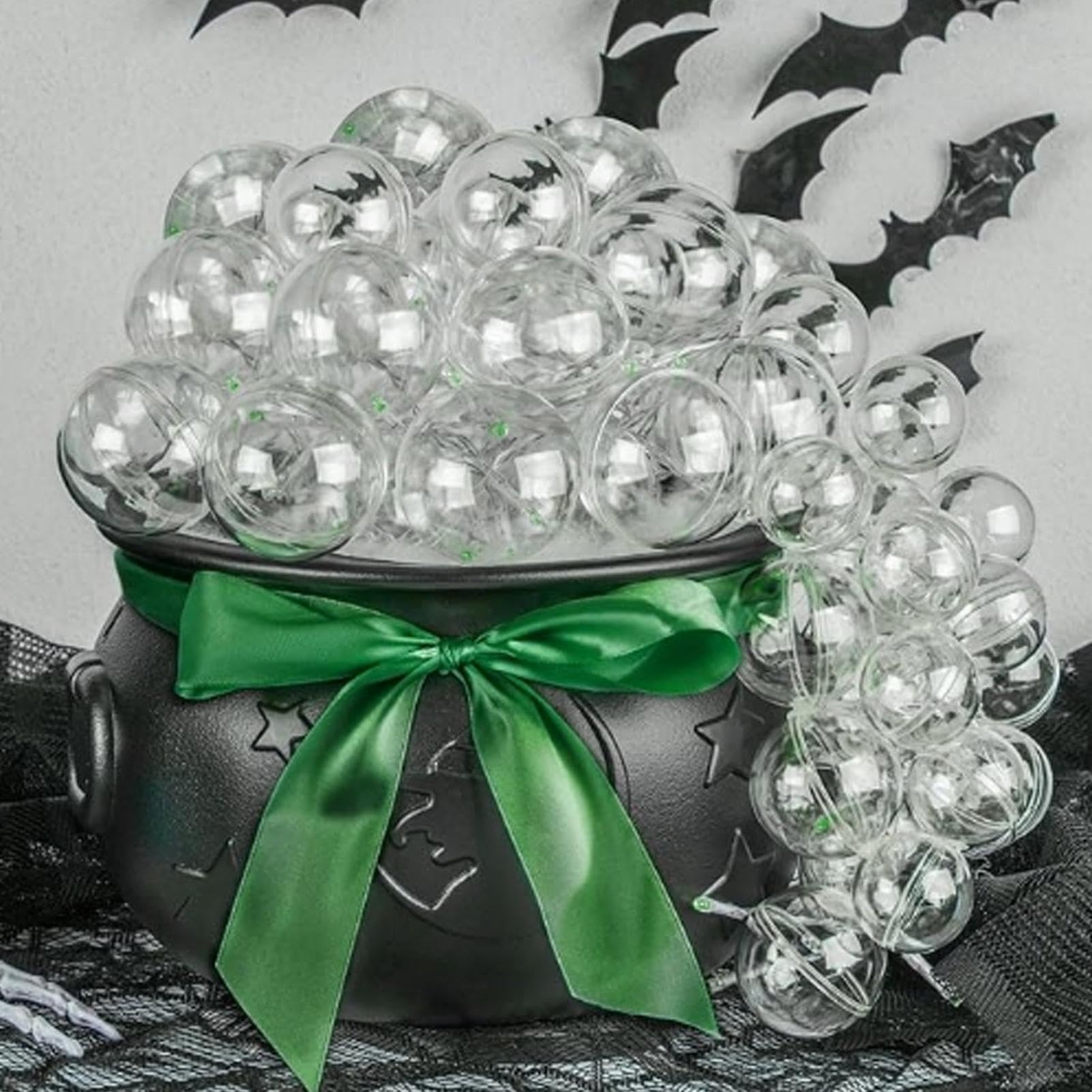 Kocioł Na Halloween Straszne Zielone Światła Z Pilotem | Duży Kocioł Czarownicy Dekoracja Halloweenowa Do Domu Sypialni Kuchni Nawiedzonego Domu Na Zewnątrz Imprezy Święta