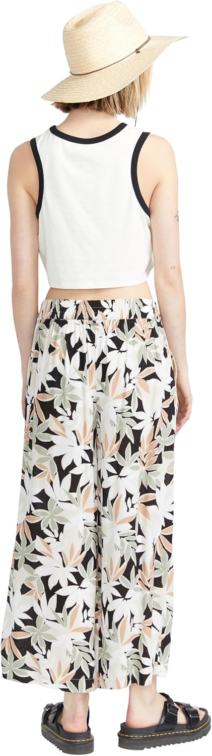 Volcom Women's Waverly Women Cropped Wide Leg Beach Pant