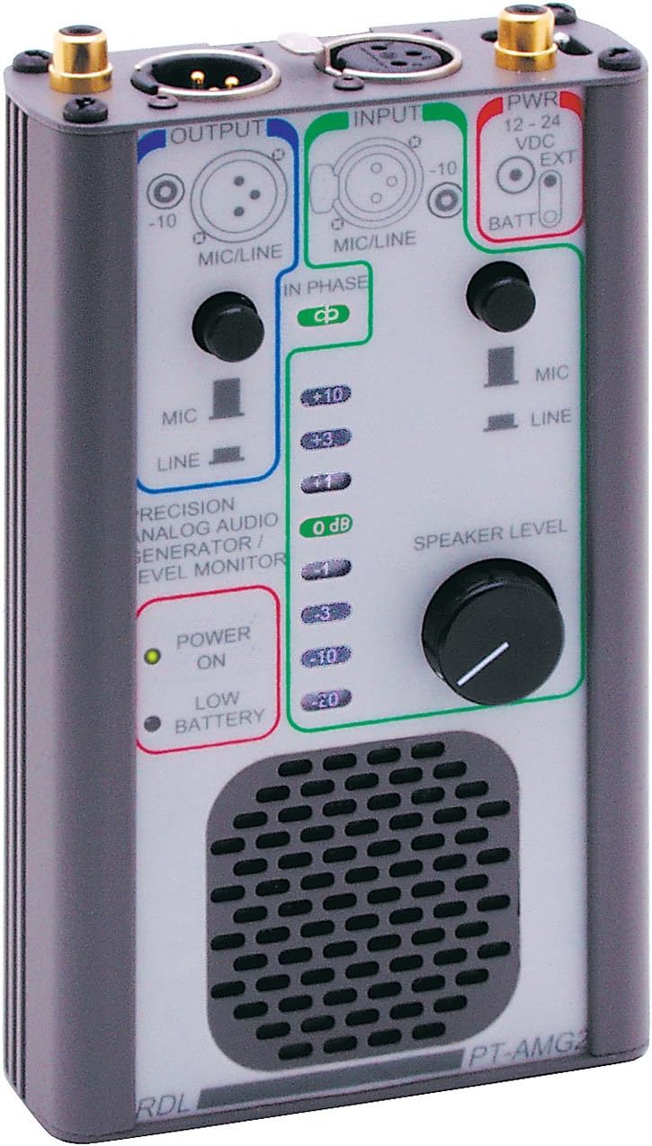 RDL PT-AMG2 Audio Generator Selectable MicLine Level InputOutput, Portable or Bench Operation