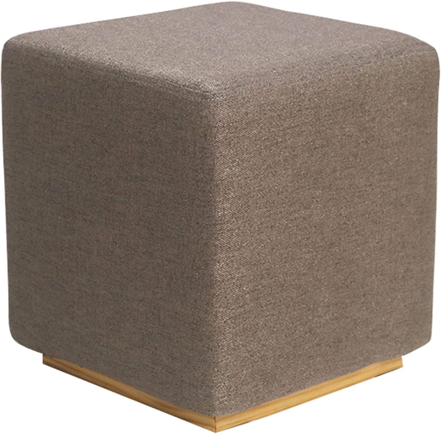LMMIAOZ Padded Foam Foot Stool Seat for Modern Contemporary Vanity Small Square Upholstered Footrest