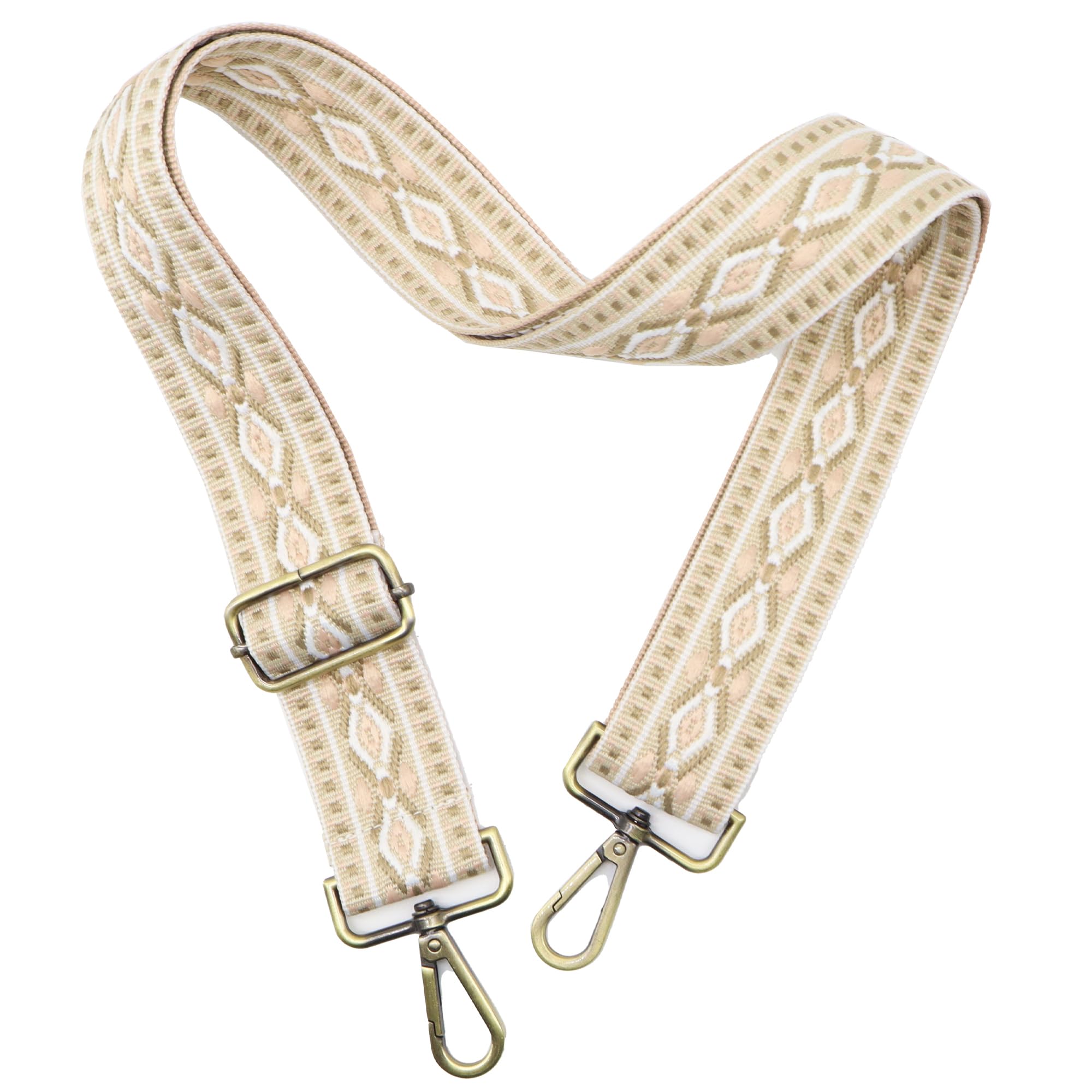 LEMEDE Purse Strap Adjustable Replacement Crossbody Bag Straps Retro Jacquard Embroidery Shoulder Straps for Shoulder Bag