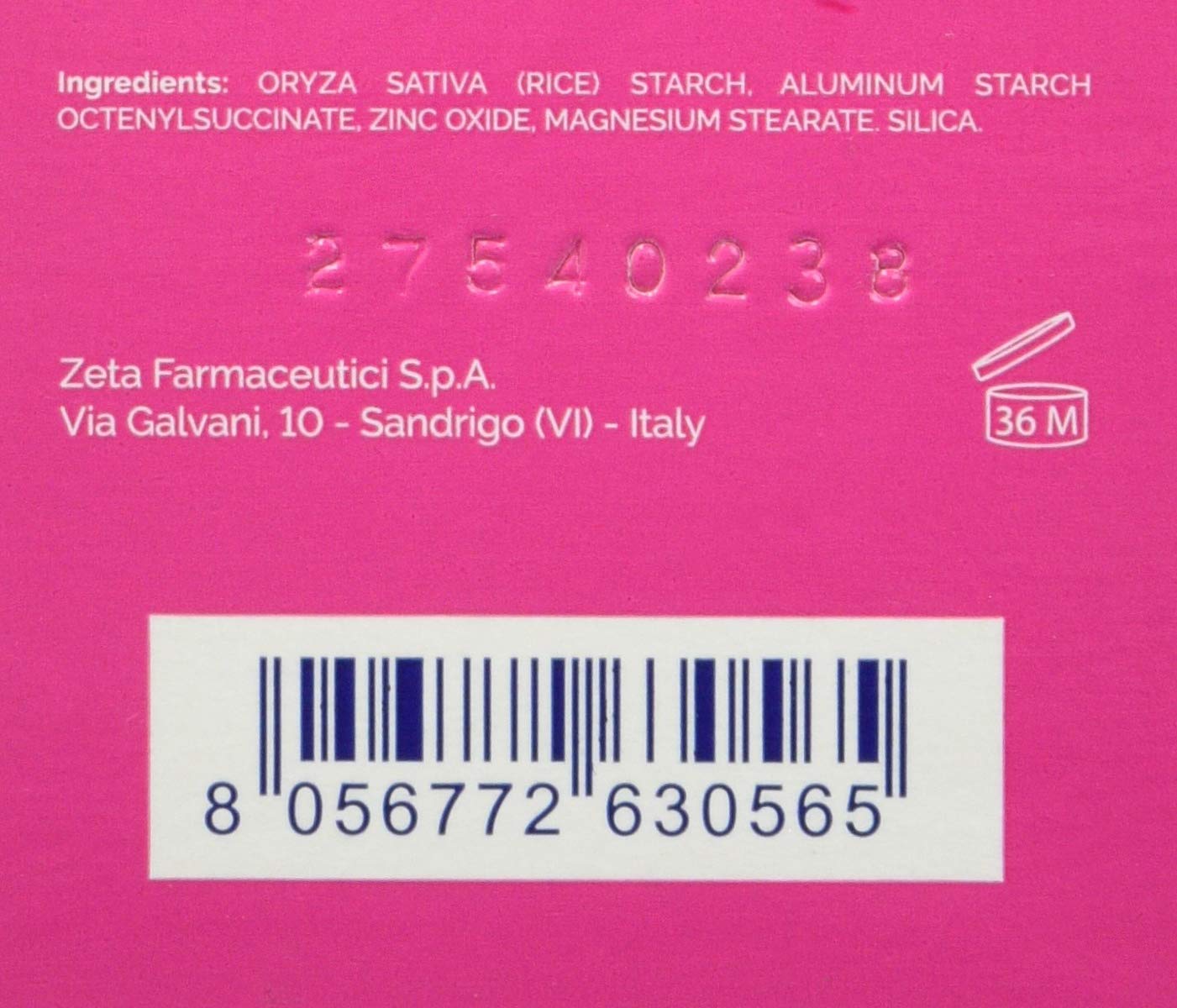 Amidomio Euphidra Polvere Finissima, Bianco E Fucsia, 100 g (Confezione da 2)