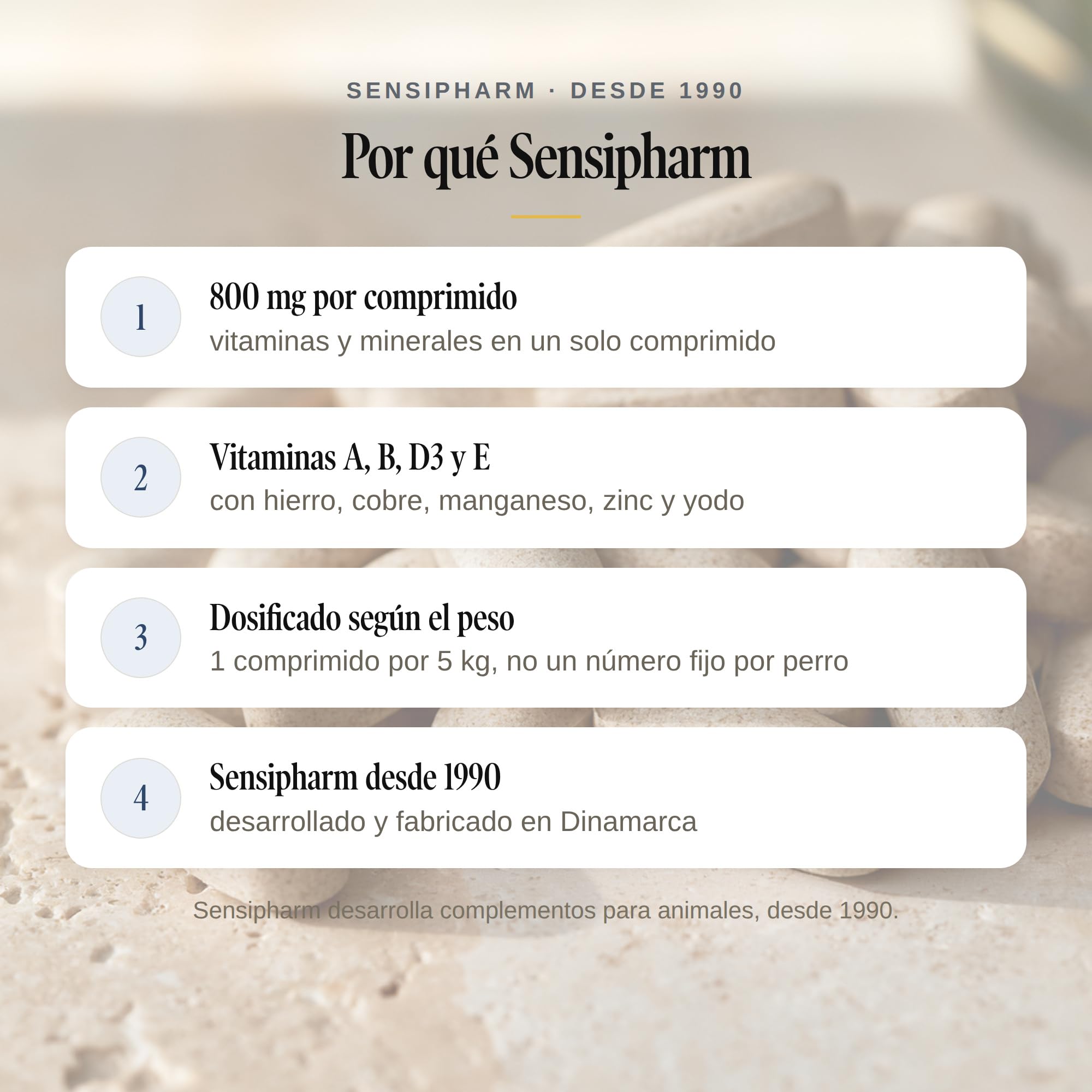 Multivitaminas Perro - 12 Vitaminas y 7 Minerales