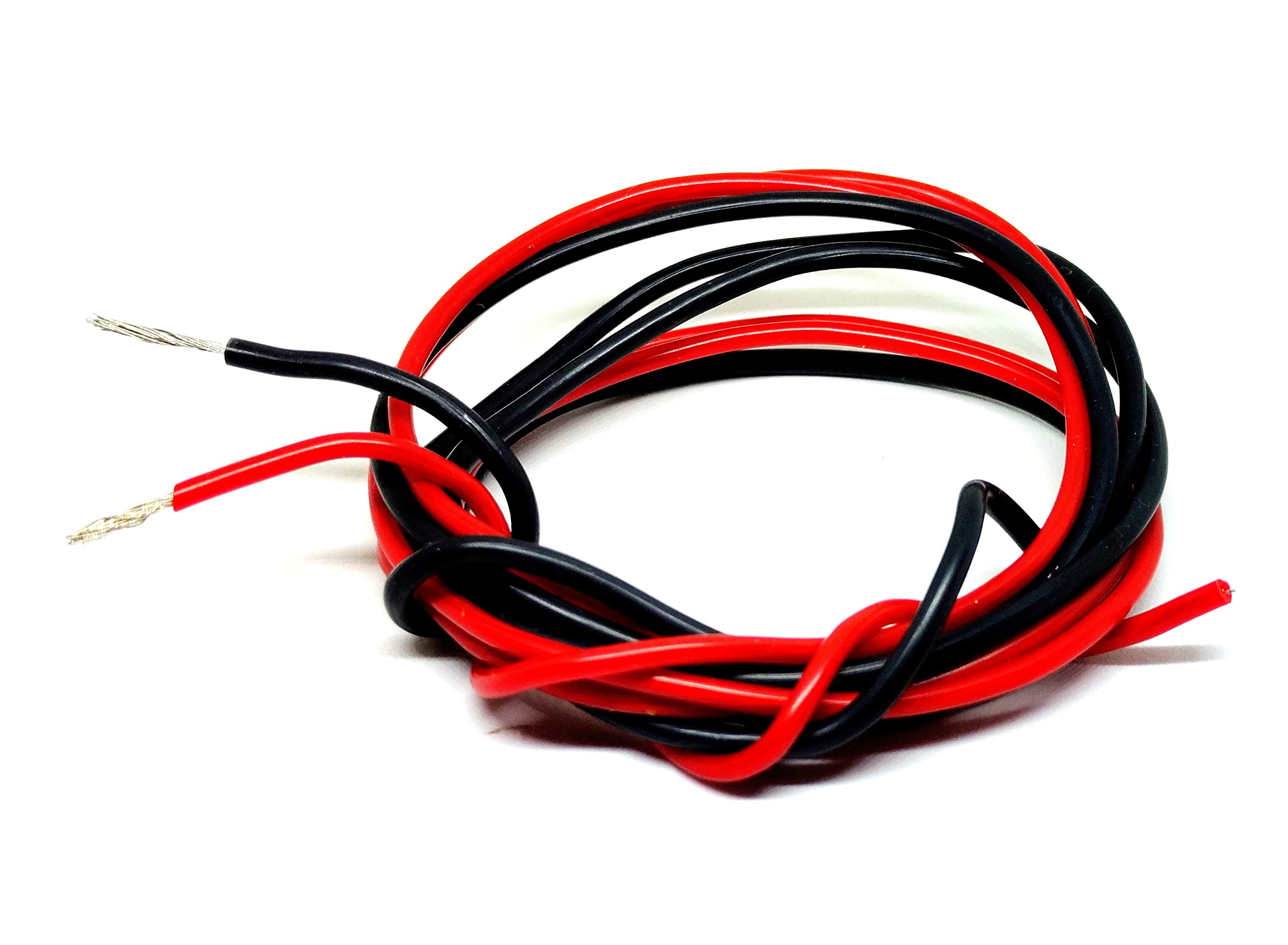 INVENTO 3mtr 18 AWG 0.75 sq.mm High Durability 20A Tinned Copper Silicone Wire Flexible Red & Black Cable 2.4mm Dia High Temperature for DIY-image-20