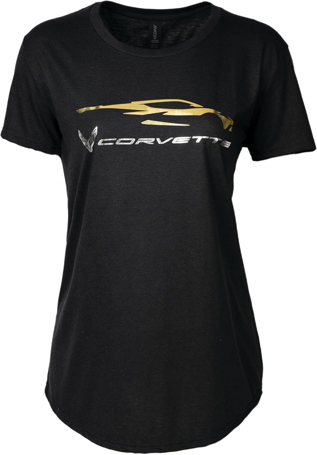 C8 Corvette Ladies Corvette Racing Gesture T-Shirt - Black