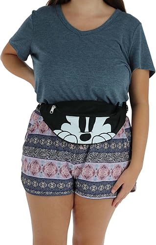 Miniatura 5 de Disney Mickey Mouse Double Pocket Fanny Waist Pack, Black