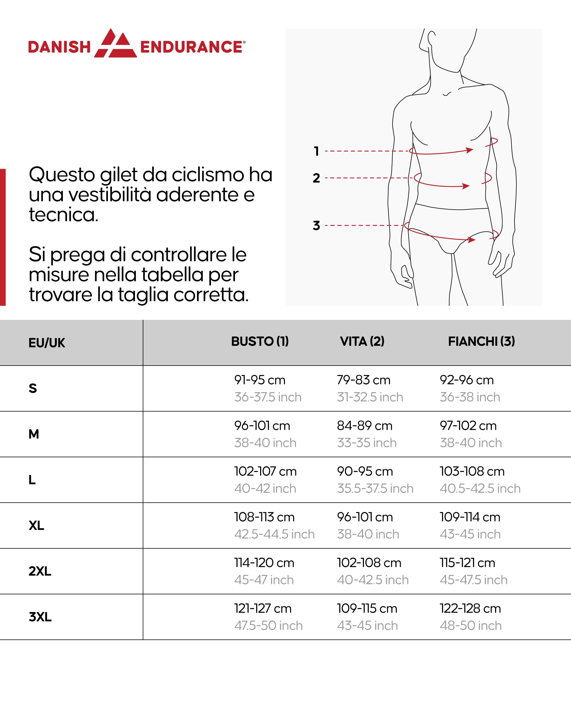 DANISH ENDURANCE Gilet da Ciclismo Uomo, Gilet Bici Uomo Antivento e Traspirante, Leggero e Ripiegabile