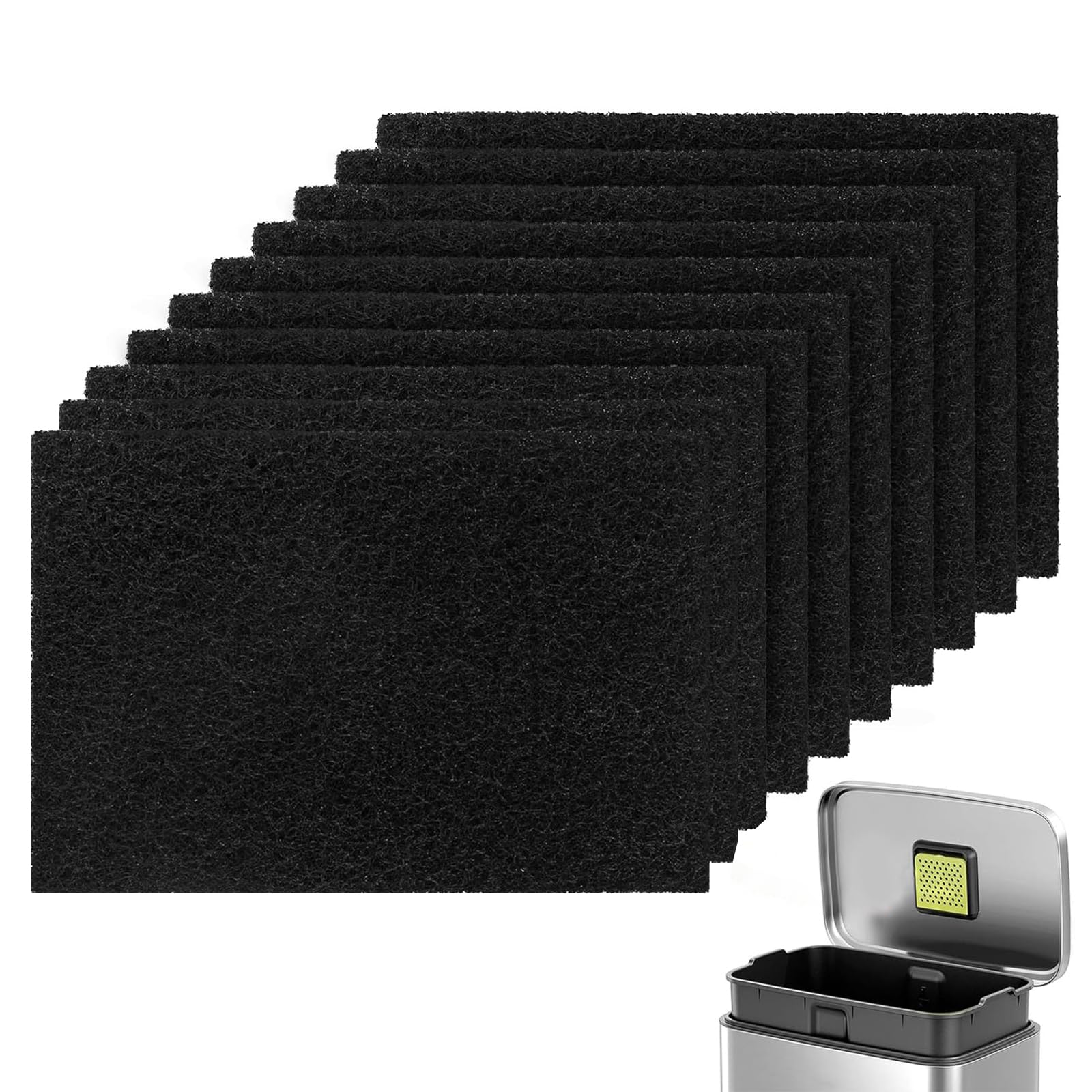 Filtre Anti-Odeur Charbon Actif 10 Pièces pour Poubelle Joseph Joseph