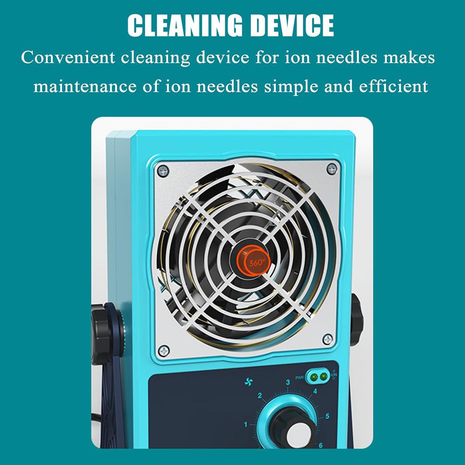 Ionizador Antiestático, Eliminador De Estática ESD De Escritorio, Soplador De Aire Ionizante, Volumen Máximo De Aire De 85 CFM, Ajustable Progresivamente