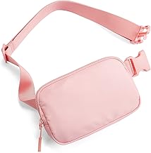 Telena Bum Bag for Women Belt Bags for Men, Crossbody Fanny Pack for Women Waist Bag with Adjustable Strap,Pink