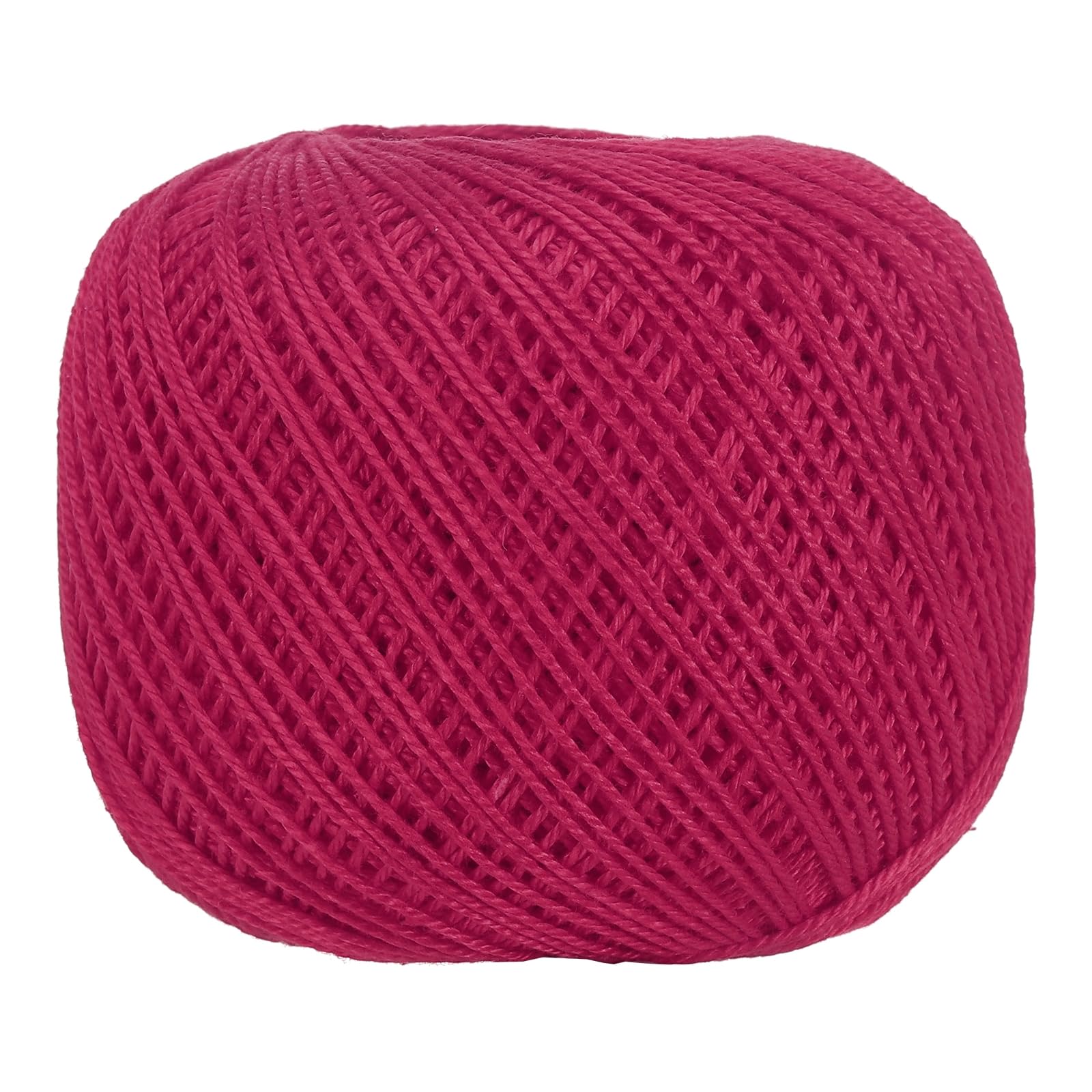 sourcing map 164 Yards Size 3 Dark Red Pearl Cotton Crochet Thread โ image 1