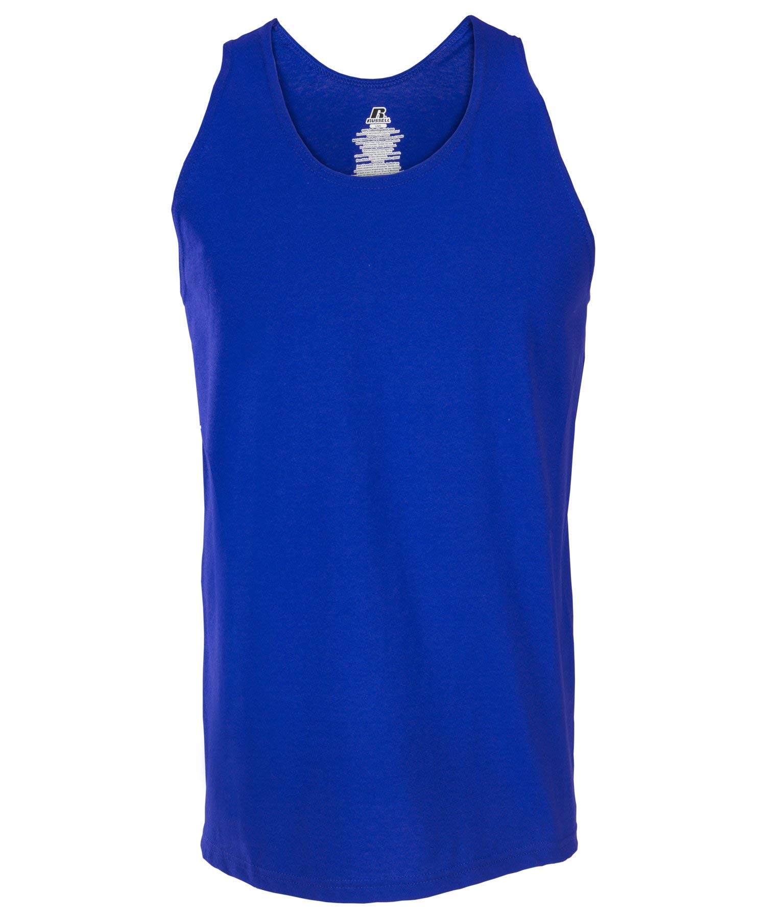 Russell Athletic Mens Basic Cotton Tank Top J Navy Large