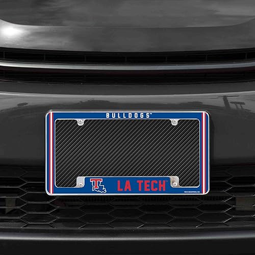 Miniatura 77 de Rico Industries NCAA Classic 12" x 6" Chrome All Over Automotive License Plate Frame for Car/Truck/SUV