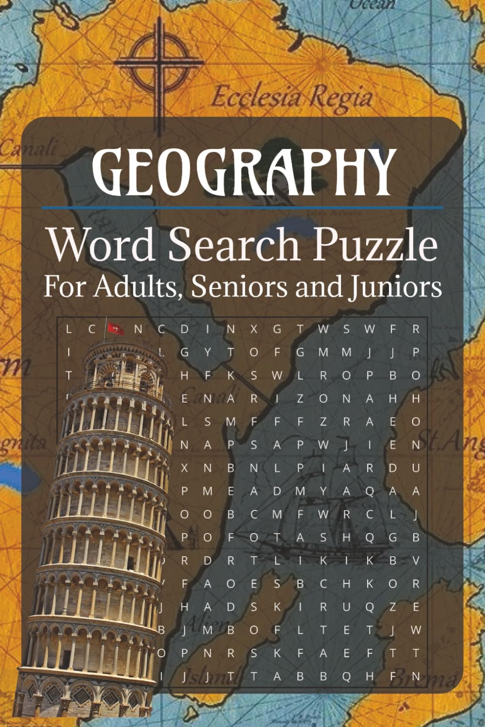 Geography Word Search Puzzle: 50+ Word Searches about Geography, Countries and Cities | 6x9 Inches, 110 pages | Solutions Included