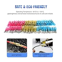 Vista 7 de Nilight - 50027R 250 PCS Conectores de pala termorretráctiles de desconexión rápida Conectores de cable termorretráctiles Terminales de pala