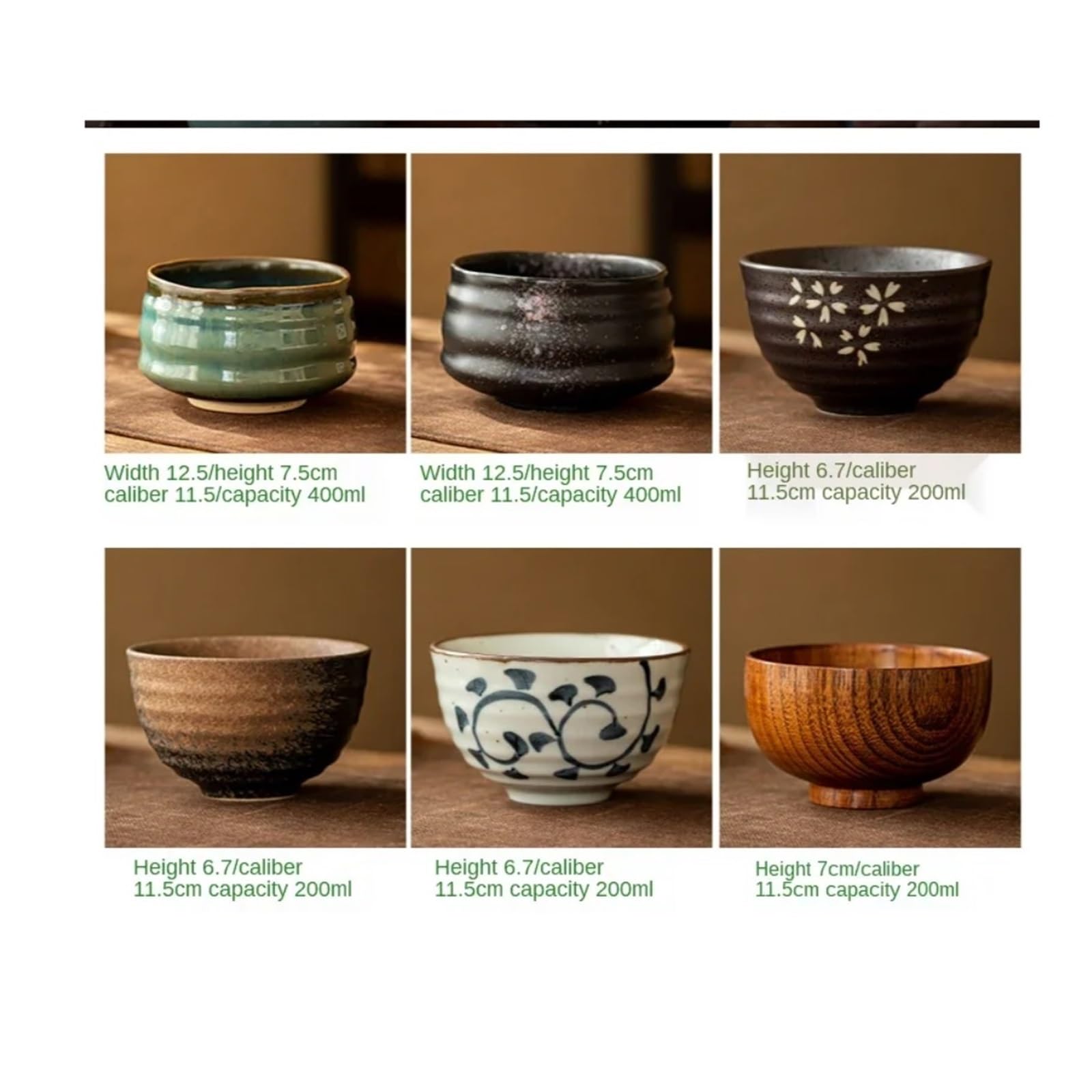 Juego de Matcha Tradicional, Batidor, Cuchara, Cuenco Cerámico for, Soporte for, Té Kit Te Matcha(D)