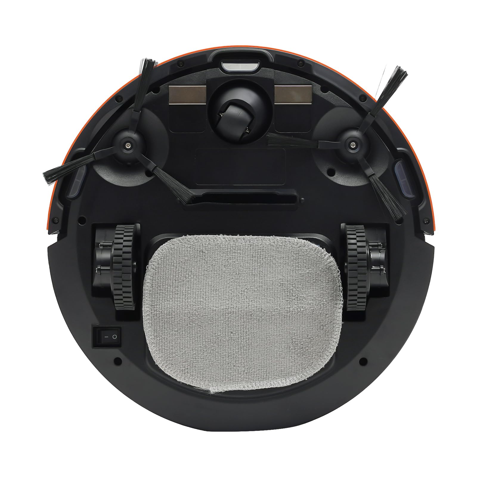 Robot odkurzający, robot 3 w 1, kompatybilny z podwójną szczotką i funkcją wycierania, akumulator 1500 mAh, siła ssania 2800 Pa, czas pracy 120 min, do krótkich sufitów, marmuru, płytek