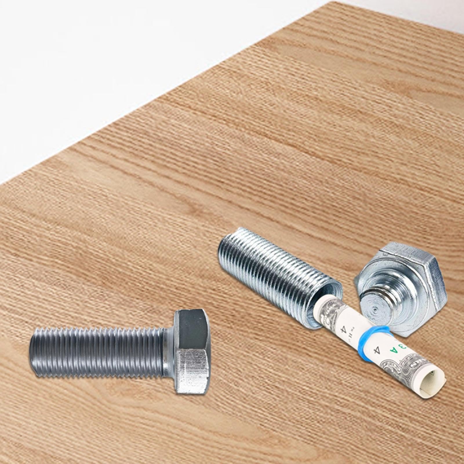Boulon à Vis En Métal, Stockage D'argent Liquide, Cachette, Boîte De Conteneur De Dérivation Sûre, Compartiment Secret Caché Pour Pilule D'argent