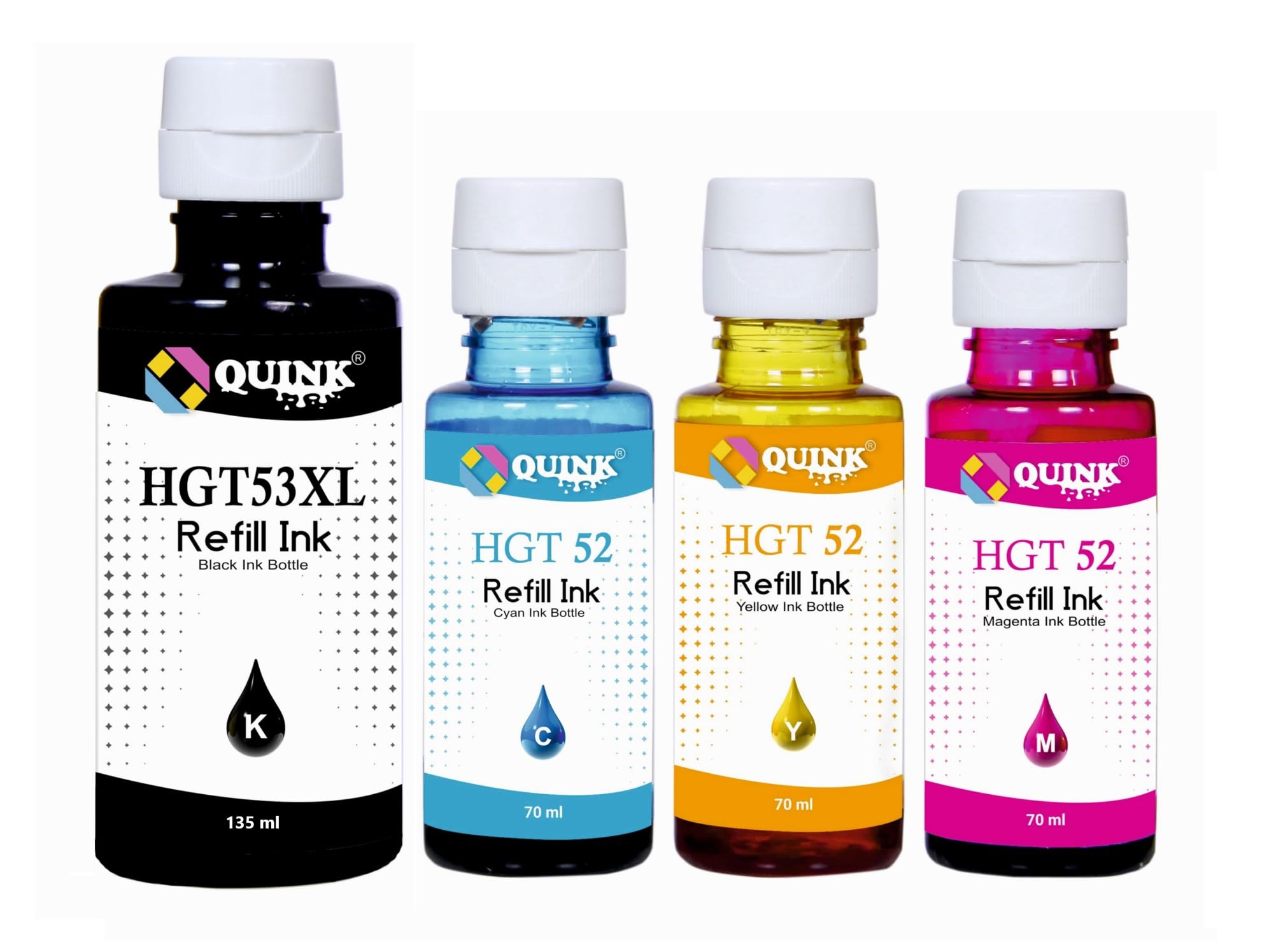 See full amazon price history chart for QUINK Compatible Inkjet Refill Ink for HP Ink Tank GT53xl GT52 Series Replacement Ink for HP 310,315,319,410,415,419,450,510,550,610,GT5810 GT5820,GT5811 Printer (Color Set (BK-135m/CMY-70ml)) QUINK Compatible Inkjet Refill Ink for HP Ink Tank GT53xl GT52 Series Replacement Ink for HP 310,315,319,410,415,419,450,510,550,610,GT5810 GT5820,GT5811 Printer (Color Set (BK-135m/CMY-70ml)) (B0CG4QW8GW) Amazon Price History, Amazon Price Tracker