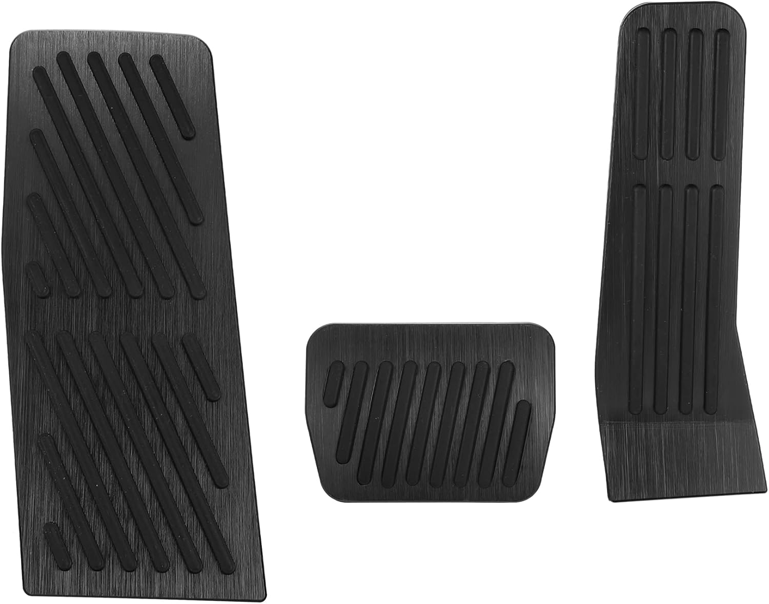 X AUTOHAUX 3pcs Gas Pedal Brake Pedal Rest Pedal Pad Cover
